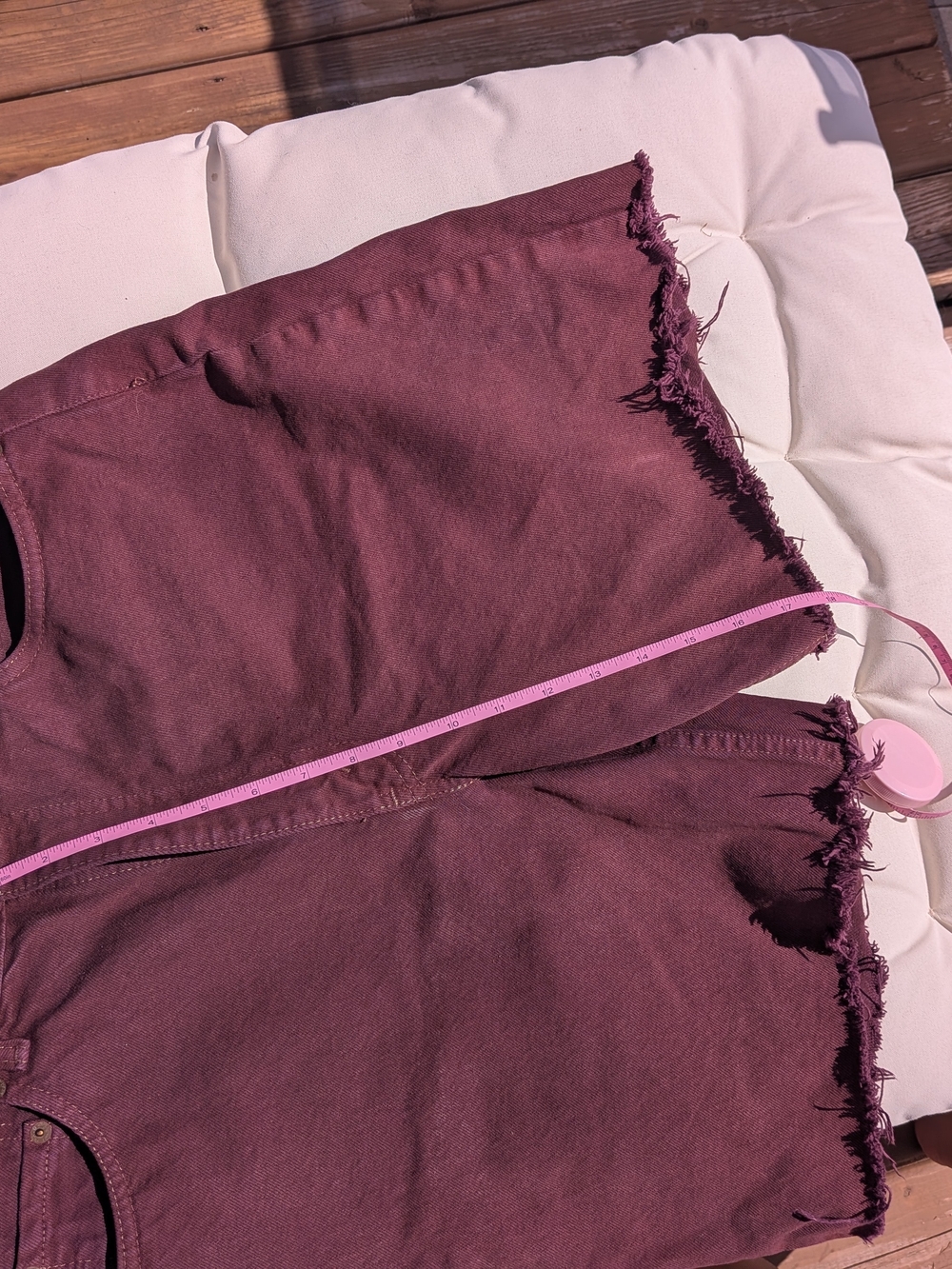 Levi's Women's Plum Cutoff Jean Shorts - Picture 5 of 9